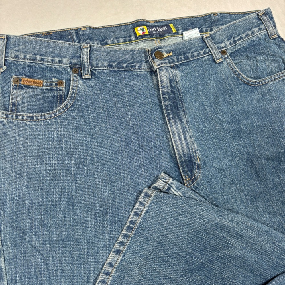 Duck Head Jeans Mens 40x30 Blue Classic Straight Denim Pants Vintage Workwear